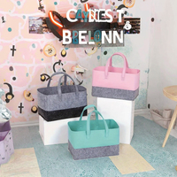 Panier à linge pliable en feutre non tissé avec poignées, grande capacité, durable, carré, pour jouets et vêtements sales – Tendance 2025, vente en gros