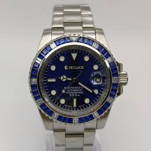 Reloj Mecánico de Lujo para Hombre 2026, Cristal de Zafiro Personalizado de Fábrica, Resistente al Agua 5BAR, Movimiento NH35, Correa de Acero Inoxidable - Product Image 1