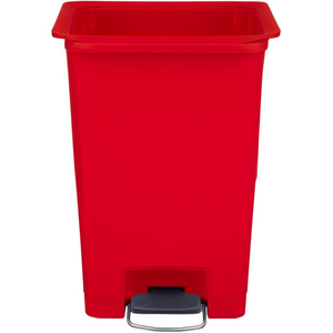Pattumiera a Pedale in Resina Rossa 90 L - Product Image 2