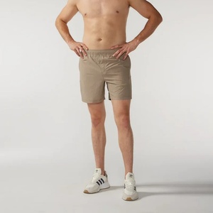 Shorts de course pour hommes à taille haute, extensibles, avec empiècements en maille et poches, style camouflage sportif - Product Image 6