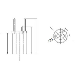 แกนพลาสติกเอริคไฮดรอลิกคอยล์ 001 พร้อมสกรูสามตัวสำหรับระบบไฮดรอลิก - Product Image 2
