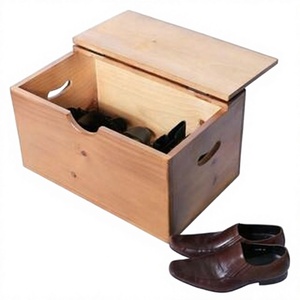 Boîte de rangement pour chaussures en bois, forme rectangulaire, pour chaussures et vêtements, fabriquée au Vietnam - Product Image 1