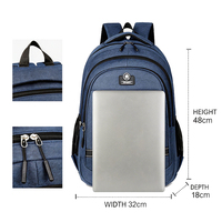 Sac à dos professionnel étanche pour ordinateur portable avec port USB, idéal pour les voyages et les loisirs, personnalisable avec logo, pour hommes et étudiants - Vente en gros usine