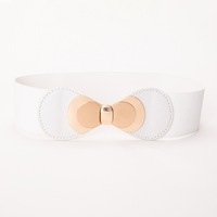 Ceinture Écologique Personnalisable pour Femme – Quatre Saisons, Tendance, Élastique, Boucle en Alliage de Haute Qualité, Nœud Doré pour Ceinture d'Exercice