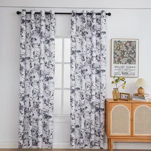 Shaoxing Factory Wholesale Modern All-Season Polyester Home Decoration Luxury Velvet Printed Window Curtains For The Living Room
