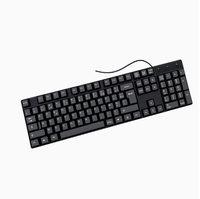 Clavier USB filaire 104 touches avec disposition russe, espagnole, arabe et française pour l'exportation