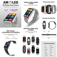 Bracelet de montre intelligent HK72 Amoled 1.47 "prise en charge NFC BT appel contrôle vocal Alipay Reloj Inteligente Para Mujer