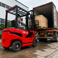 Chariot élévateur électrique certifié CE de 3 tonnes avec direction hydraulique et pneus pleins pour les opérations en port et en entrepôt de conteneurs