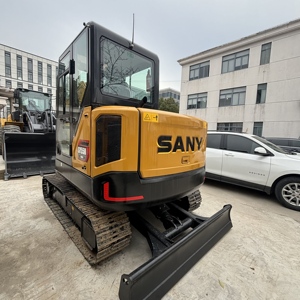 รถขุดขนาดเล็ก SANY SY55U แบบตีนตะขาบ ระบบไฮดรอลิก สำหรับงานฟาร์ม จัดสวน งานเทศบาล ซ่อมถนน โครงการย้ายดิน - Product Image 4