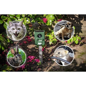 Repelente Ultrasónico Solar IP65 para Animales, Repelente de Ciervos para Jardín y Exteriores, para Ahuyentar Mapaches, Ardillas, Zorros, Perros y Gatos - Product Image 6