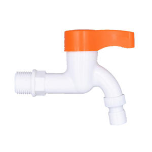 Robinet de cuisine en POM neuf en gros, tige en cuivre, robinets d'eau chaude et froide en plastique avec anneaux en cuir - Product Image 1