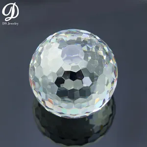 Mejor Precio para blanco esférica de cubic zirconia cz fútbol gemas piedra