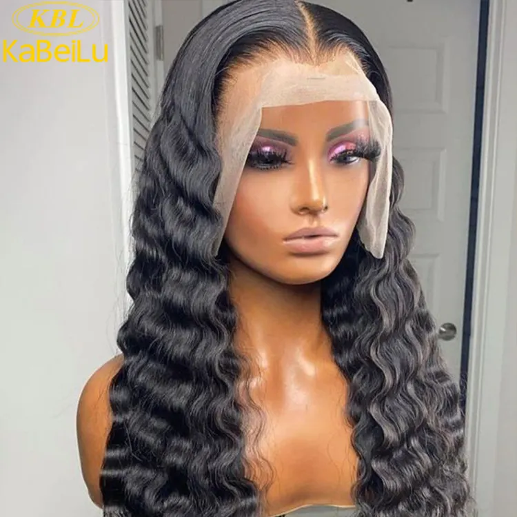 Factory Price Real Virgin Indian Hair Human Wigs Wholesale Black Straight Transparent Lace Front Wigs With Baby Hair