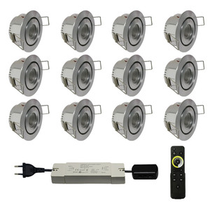 Mini <span class=keywords><strong>spot</strong></span> LED <span class=keywords><strong>12V</strong></span> DC 3 Watt 42mm encastrable pour balcon - Product Image 6