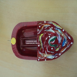 Poisson peint à la main bateau à vapeur bateau à vapeur jouets putt putt bateaux pop pop bateau jouets jouets en étain bateau tuk tuk bateaux en gros de l'inde - Product Image 2