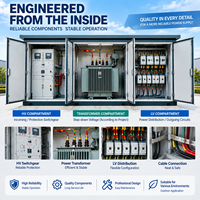 Poste de transformateurs compact préfabriqué, système de distribution d'énergie MV/LV, personnalisé pour SLD