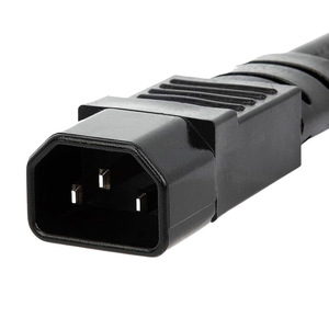 Шнур питания 1-2 C14 C13 + IEC, женский, стандарт США, резиновый провод 16AWG, американский стандарт, Удлинительный кабель типа Y 16AWG, штекер - Product Image 3