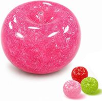 Jouet anti-stress réaliste en forme de pomme, texture gelée de haute qualité, jouet à presser apaisant