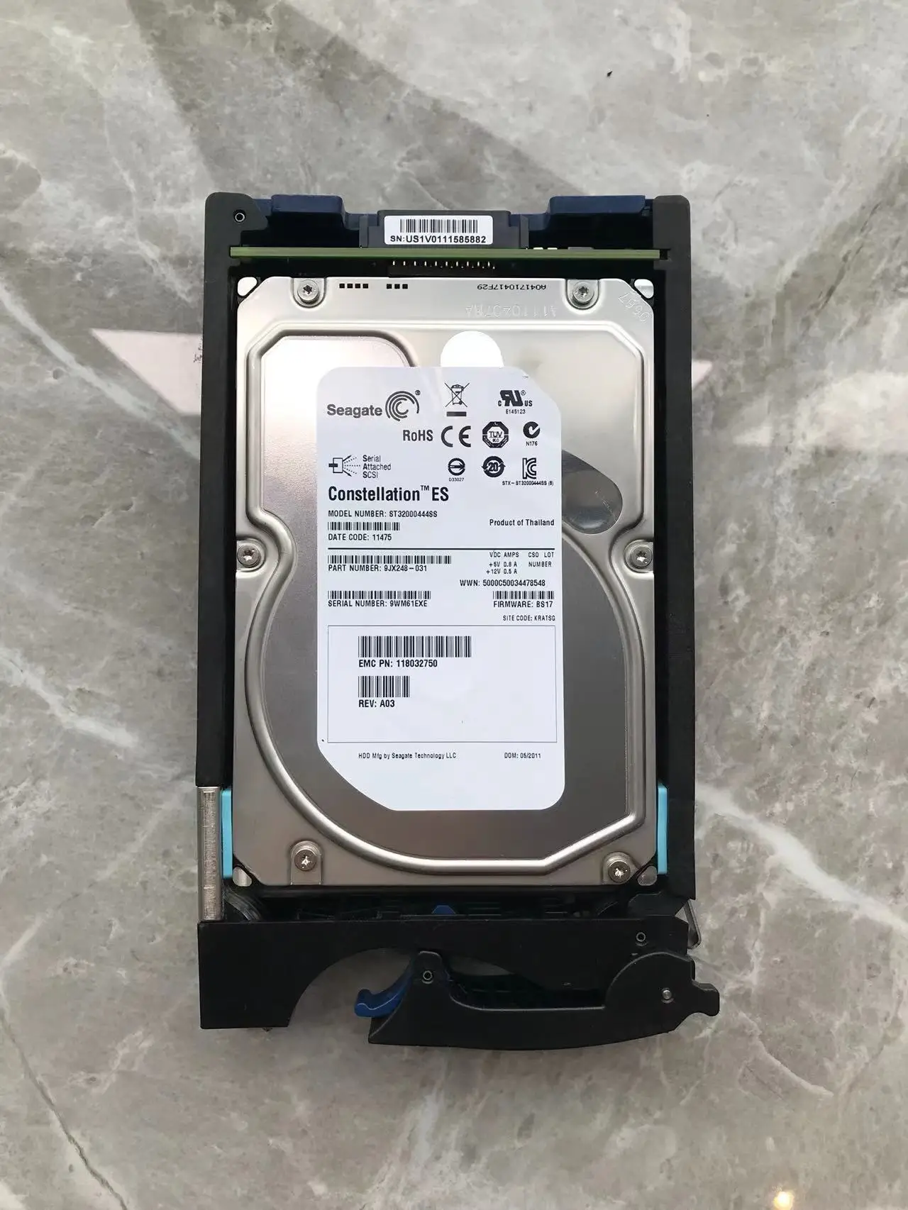 005049607 2 ТБ 7200 об/мин 7,2 К 6 Гб SAS 3,5 "HDD сервер серии внутренний жесткий диск ST32000444SS 118032750 9JX248-031