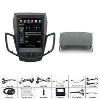 Écran vertical MP5 pour voiture 9,7 pouces, autoradio multimédia, Carplay, radio FM stéréo, lecteur MP5, autoradio Android pour Ford Fiesta