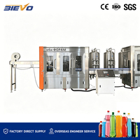 Machine de remplissage de boissons gazeuses 22000 BPH, ligne complète clé en main automatique pour CSD 500ml PET, groupe de boissons SUS304