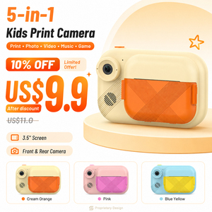 Nueva Cámara Digital Instantánea con Pantalla de 3.5 Pulgadas para Niños, Impresión de Selfies, Lente Dual, Grabadora de Video HD 1080P, Juguetes para Niños - Product Image 1