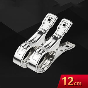 Pinces à linge en acier inoxydable robustes, pinces à serviettes pour chaises <span class=keywords><strong>de</strong></span> <span class=keywords><strong>plage</strong></span>, pinces à linge géantes en métal résistant au vent - Product Image 2