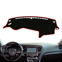 Penutup Dasbor Mobil Anti-selip Pelindung Konsol Tengah Isolasi Panas Aksesoris Interior untuk Kia Optima 2011-2015
