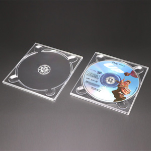 SUNSHING High Quality Blank Media Trays Single Dual DVD Digi Tray Slim Clear CD Digitray for CD/DVD/Blu ray <b>Disc</b> Case - Product Image 1