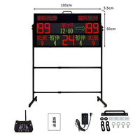 Tableau de score électronique numérique LED portable GANXIN pour plusieurs sports (football, basketball) avec support d'installation