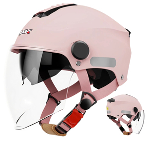 Casco de bicicleta eléctrica de material ABS, casco de verano para mujer con protección solar, casco 3/4 para scooter eléctrico, casco de seguridad para hombre - Product Image 5