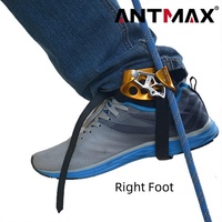 ANTMAX Équipement d'escalade durable Protection de sécurité Pied gauche ou droit Ascender Riser Corde fixe pour le sauvetage en rappel