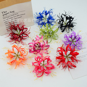 Fleurs artificielles de lys araignées Dongchen Crafts, 16 cm, fleurs en soie, décoration, accessoires de photographie de mariage, décoration de la maison - Product Image 4