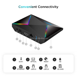 Boîtier TV Android 14 Mortal R69 Plus H728 WiFi 6 8K UHD IPTV NF OTT Lecteur multimédia en <span class=keywords><strong>streaming</strong></span> Boîtier TV intelligent - Product Image 4