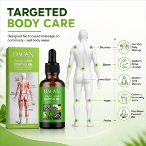 Mélange d'huiles essentielles DAQAN pour massage, menthe poivrée et eucalyptus, <span class=keywords><strong>huile</strong></span> de massage corporel à absorption rapide pour les muscles et les articulations - Product Image 3