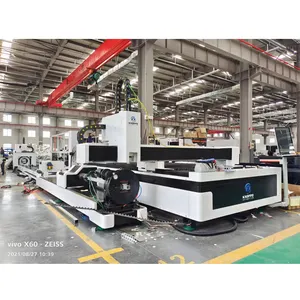 CNC Fiber Laser Metal Square Round Tube Pipe Cutting Machine / 1kw 2000W 3000W Sheet and Pipe Tube Laser Cutter