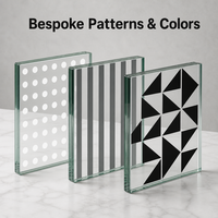 Verre feuilleté trempé sérigraphié sur mesure avec motifs et couleurs personnalisés pour les projets architecturaux à grande échelle