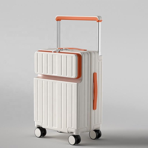 <span class=keywords><strong>Valise</strong></span> à large poignée <span class=keywords><strong>avec</strong></span> porte-gobelet, <span class=keywords><strong>chargeur</strong></span> <span class=keywords><strong>USB</strong></span>, taille <span class=keywords><strong>cabine</strong></span>, <span class=keywords><strong>valise</strong></span> à large tige de traction, <span class=keywords><strong>valise</strong></span> de 20 pouces, <span class=keywords><strong>valise</strong></span> à main - Product Image 3