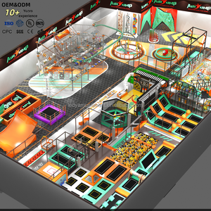 Grand parc de trampolines interactif pour enfants, aire de jeux intérieure commerciale de 500 m², thème sportif, fitness, château gonflable - Product Image 4