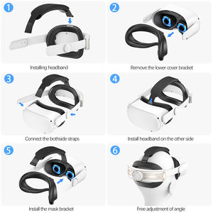 Accesorios de juego de pantalla de cabeza de repuesto de estilo deportivo para <span class=keywords><strong>Oculus</strong></span> para jugadores de realidad virtual Quest 2 - Product Image 4