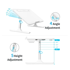 Bán Buôn Xách Tay <span class=keywords><strong>Lap</strong></span> Bàn Với LED Ánh Sáng Ngăn Kéo Máy Tính Xách Tay Bàn Bảng Với USB type-C Có Thể Điều Chỉnh Chiều Cao Cho Máy Tính Xách Tay Và Đọc Sách - Product Image 6