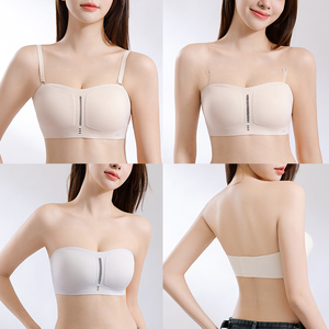 <span class=keywords><strong>Reggiseno</strong></span> Senza Cuciture Antiscivolo <span class=keywords><strong>con</strong></span> Supporto Push-up e Gancio Posteriore, Senza Ferretto, per Abito da Sposa, <span class=keywords><strong>Reggiseno</strong></span> a Fascia <span class=keywords><strong>con</strong></span> Spalline Rimovibili - Vendita all'Ingrosso - Product Image 2