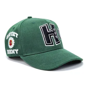 卸売キャスケットトラック運転手帽子メーカーカスタム新しいヴィンテージスポーツ時代5パネル3D刺繍綿野球帽