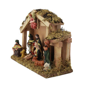 Pesebre <span class=keywords><strong>de</strong></span> 30cm Adornos Navideños <span class=keywords><strong>de</strong></span> Resina <span class=keywords><strong>Nacimiento</strong></span> <span class=keywords><strong>de</strong></span> Jesús <span class=keywords><strong>Casa</strong></span> <span class=keywords><strong>de</strong></span> Madera Ángel Decoración Católica - Product Image 3