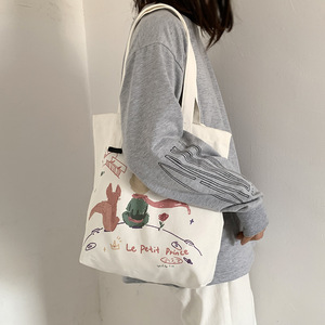 Sacs à bandoulière en toile pour étudiants, imprimé dessin animé <span class=keywords><strong>Le</strong></span> <span class=keywords><strong>Petit</strong></span> <span class=keywords><strong>Prince</strong></span>, sacs à main japonais grande capacité pour femmes - Product Image 6