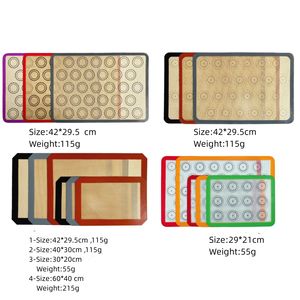 마카롱 용 식품 안전 실리콘 베이킹 매트 비 스틱 실리콘 쿠키 오븐 라이너, 베이킹 팬, 토스터, 케이크 및 빵 만들기 - Product Image 6