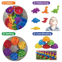 Jouets éducatifs pour enfants d'âge préscolaire, activités d'apprentissage, jeu de correspondance des couleurs et des animaux, jeu de comptage sensoriel pour bébés, jouets éducatifs Montessori