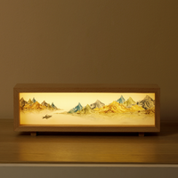Lampe de table artistique 3D créative, lampe de bureau LED rechargeable par USB, gradation progressive, décoration d'intérieur, veilleuse