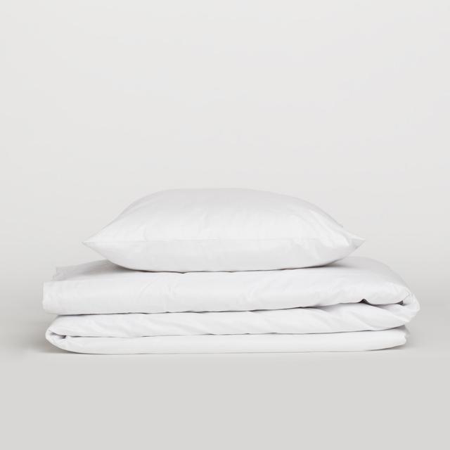 Italian Brand All-Season Bed Set Exquisite White 100% Cotton Duvet Cover Pillowcase & Sheet Reliable Design