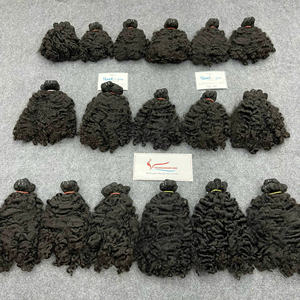 Venta de Año Nuevo 20 pulgadas Steam Fuzz Curl Weft 100% Extensiones de cabello humano Remy vietnamita al por mayor listas para enviar - Product Image 1